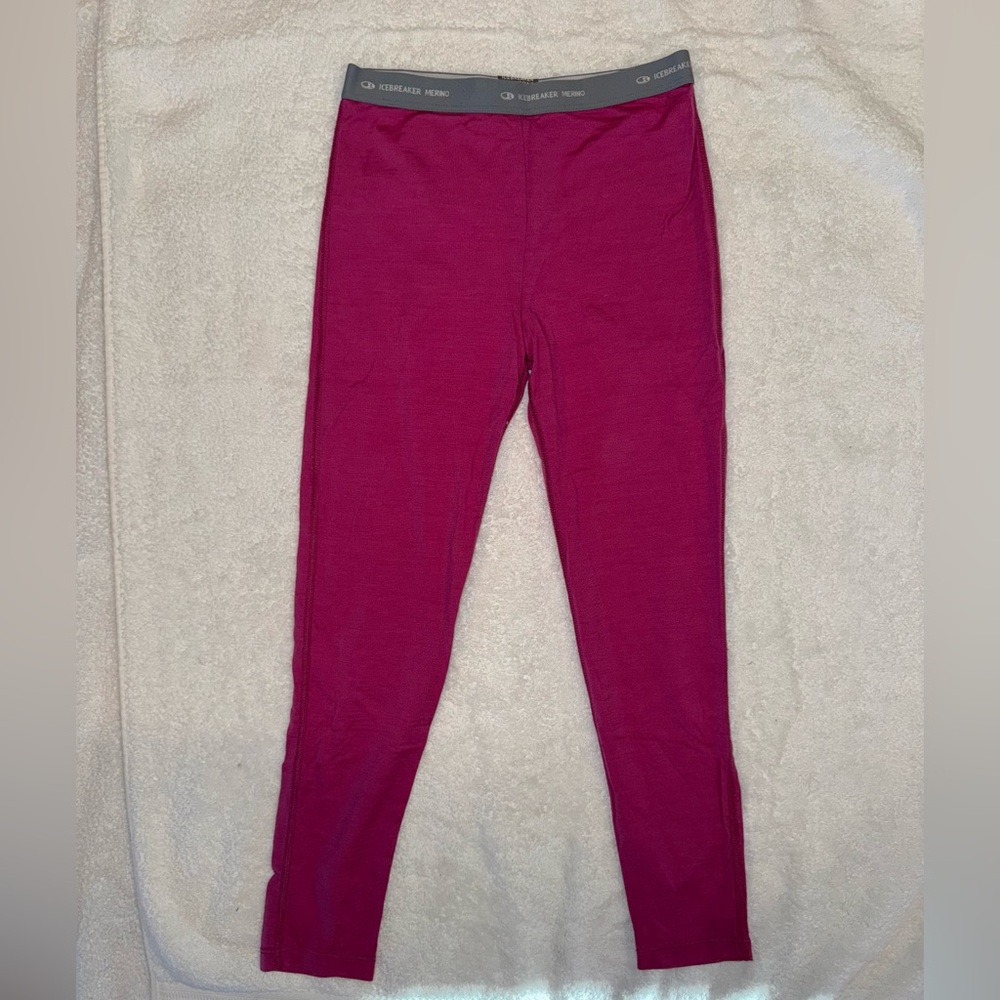 Icebreaker Kids' Oasis 100% merino leggings, size 9-10